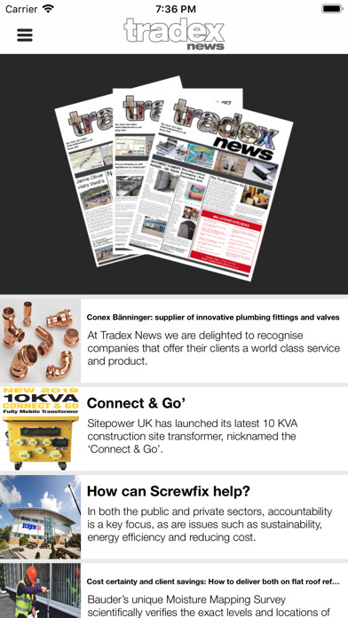 Emulate iPhone app Tradex News using MyAndroid