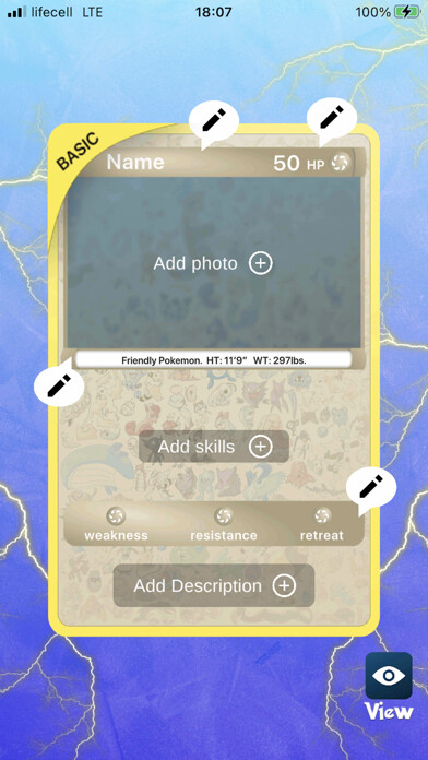 Emulate iPhone app Trading Card Maker & Collector using MyAndroid