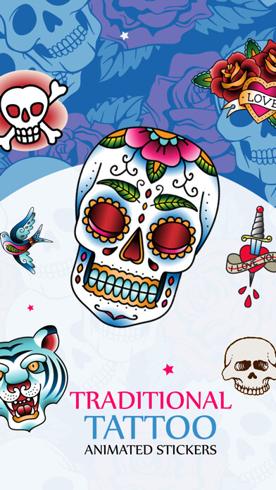 Emulate iPhone app Traditional Tattoo Art Sticker using MyAndroid Emulate iPhone app Traditional Tattoo Art Sticker using MyAndroid