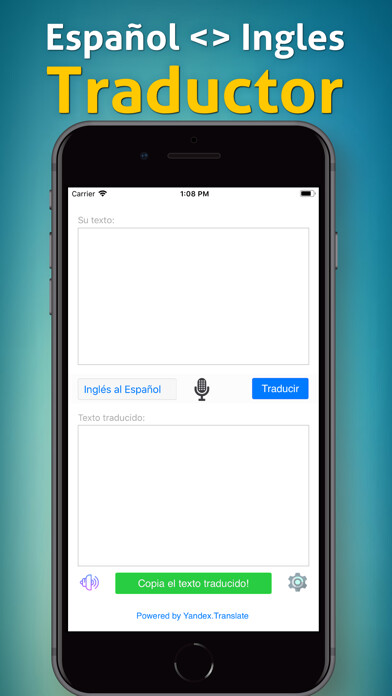 Emulate iPhone app Traductor De Español A Ingles using MyAndroid Emulate iPhone app Traductor De Español A Ingles using MyAndroid