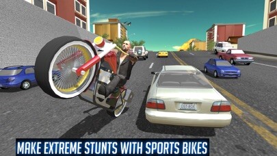 Emulate iPhone app Traffic GT Bike Racer stunts Drive: Highway using MyAndroid