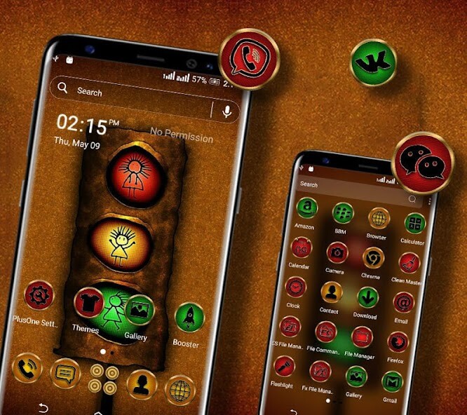 Run android online APK Traffic Light Launcher Theme from MyAndroid or emulate Traffic Light Launcher Theme using MyAndroid