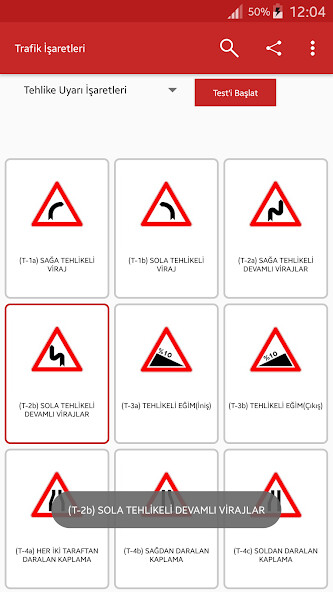 Run android online APK Traffic Signs Turkey Test from MyAndroid or emulate Traffic Signs Turkey Test using MyAndroid