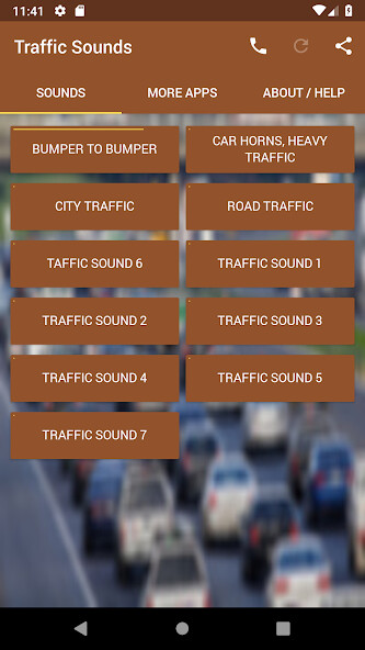 Emulate Android APK Traffic sounds Emulate Android APK Traffic sounds