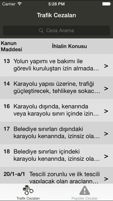 Emulate iPhone app Trafik Cezaları using MyAndroid Emulate iPhone app Trafik Cezaları using MyAndroid