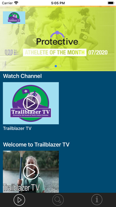 Emulate iPhone app Trailblazer TV using MyAndroid