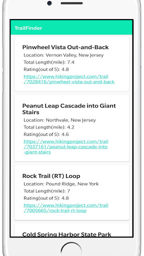 Emulate Android APK TrailFinder