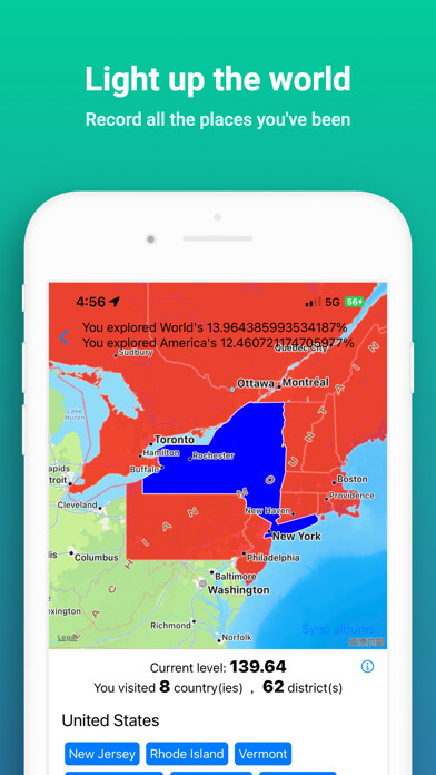 Emulate iPhone app TrailsAlbum: travel recorder using MyAndroid Emulate iPhone app TrailsAlbum: travel recorder using MyAndroid