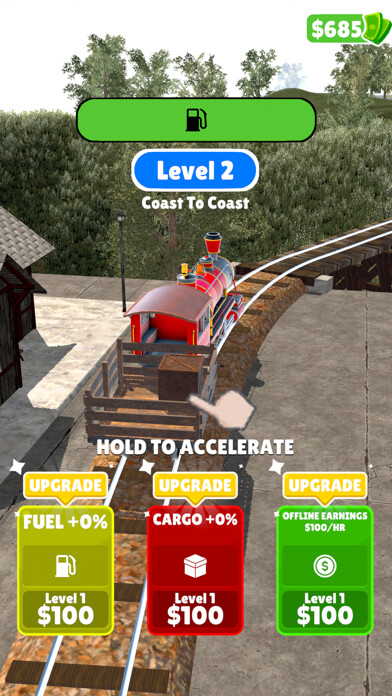 Emulate iPhone app Train Coaster using MyAndroid