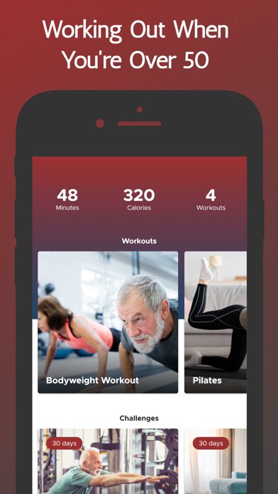 Emulate iPhone app Training Plan for Over 50s using MyAndroid