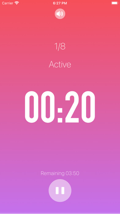Emulate iPhone app Training Timer - HIIT & Tabata using MyAndroid