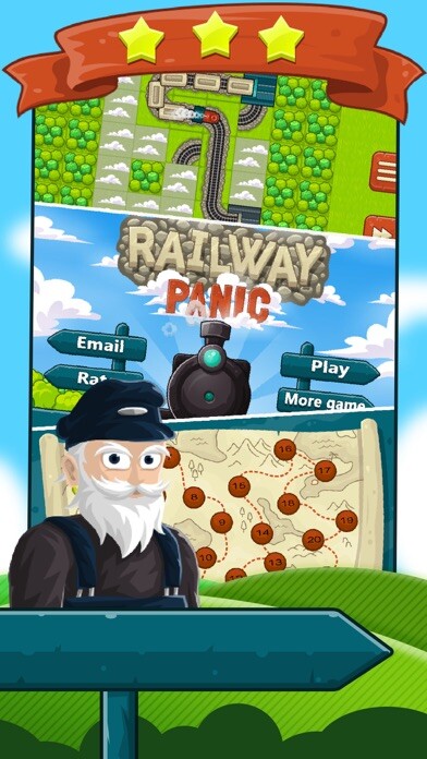 Emulate iPhone app Train Menace puzzle game using MyAndroid