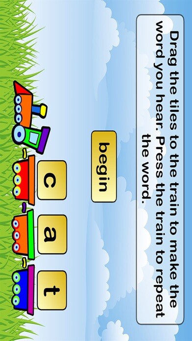 Emulate iPhone app Train Phonics CVC using MyAndroid