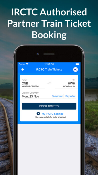 Emulate iPhone app Train Tickets App - RailYatri using MyAndroid Emulate iPhone app Train Tickets App - RailYatri using MyAndroid