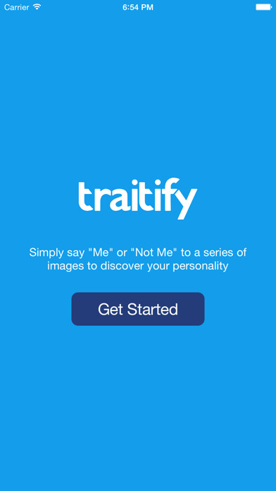 Emulate iPhone app Traitify using MyAndroid
