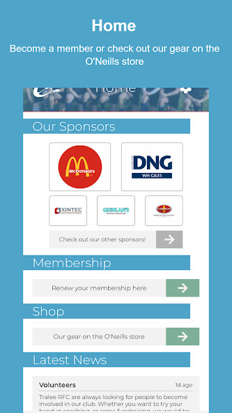 Run android online APK Tralee RFC from MyAndroid or emulate Tralee RFC using MyAndroid