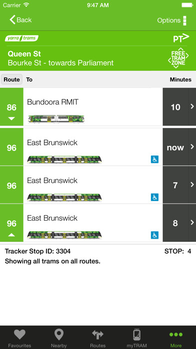 Emulate iPhone app Tram Tracker. using MyAndroid Emulate iPhone app Tram Tracker. using MyAndroid