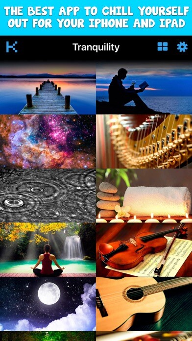 Emulate iPhone app Tranquility & Relax´ using MyAndroid