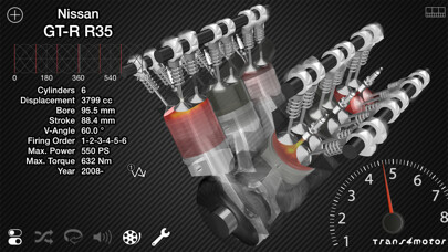 Emulate iPhone app Trans4motor - Engine Simulator using MyAndroid