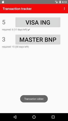 Run android online APK Transaction Tracker from MyAndroid or emulate Transaction Tracker using MyAndroid