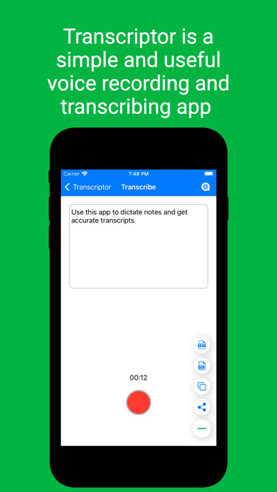 Emulate iPhone app Transcriptor-Dictation to text using MyAndroid Emulate iPhone app Transcriptor-Dictation to text using MyAndroid