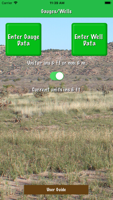 Emulate iPhone app TransectRainGauges using MyAndroid