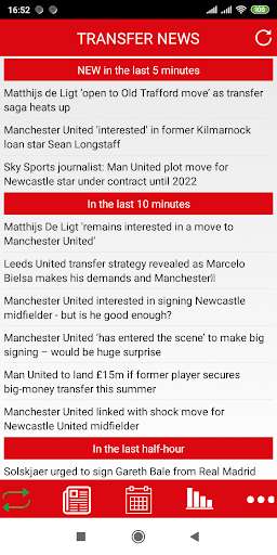 Run android online APK Transfer News for Man United from MyAndroid or emulate Transfer News for Man United using MyAndroid