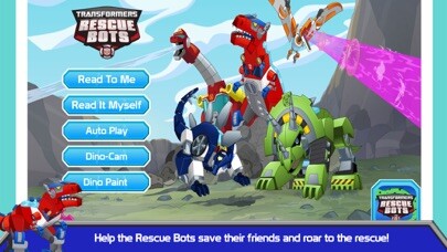 Emulate iPhone app Transformers Rescue Bots: Dino using MyAndroid