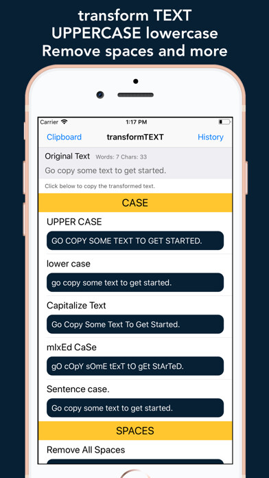 Emulate iPhone app Transform Text App using MyAndroid Emulate iPhone app Transform Text App using MyAndroid