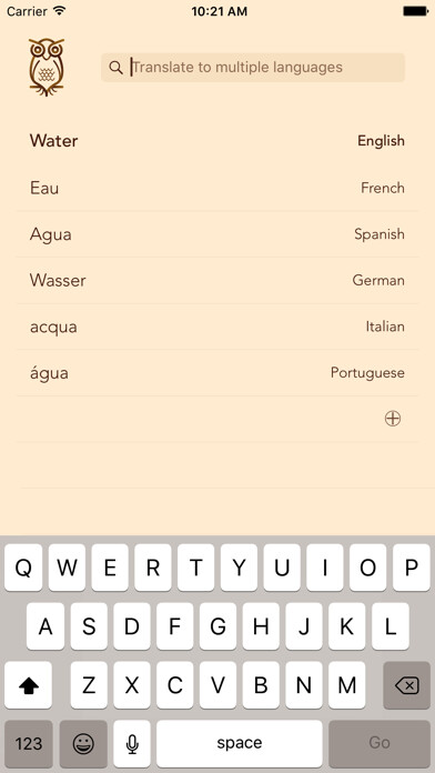 Emulate iPhone app Transify Multi Lang Translator using MyAndroid