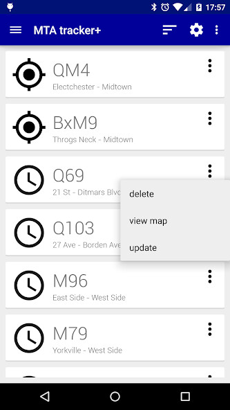 Run android online APK Transit Tracker - NYC from MyAndroid or emulate Transit Tracker - NYC using MyAndroid