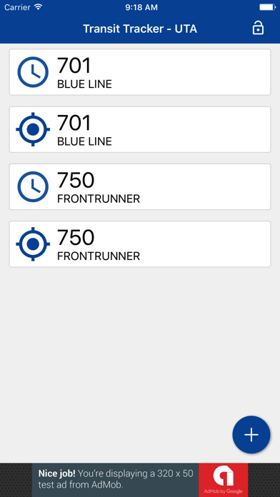 Emulate iPhone app Transit Tracker - UTA using MyAndroid