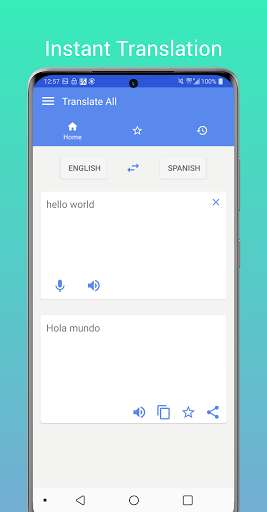 Run android online APK TranslateAll - Voice & Text Translator from MyAndroid or emulate TranslateAll - Voice & Text Translator using MyAndroid