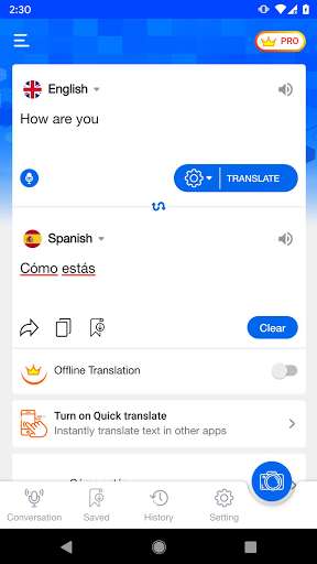 Run android online APK Translate Now: All Language Translator from MyAndroid or emulate Translate Now: All Language Translator using MyAndroid