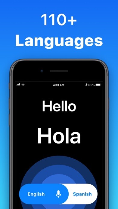 Emulate iPhone app Translate Now - Translator using MyAndroid