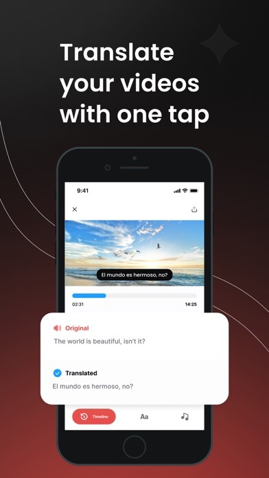 Emulate iPhone app Translate Video: Make Subtitle using MyAndroid