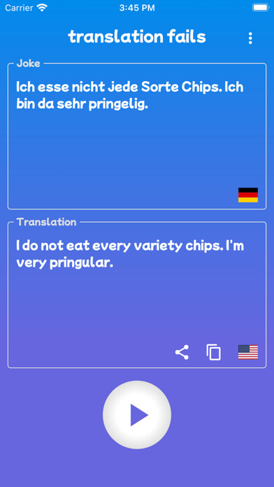Emulate iPhone app translation fails using MyAndroid