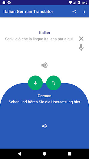 Run android online APK Translator from Italian to German and vice versa. from MyAndroid or emulate Translator from Italian to German and vice versa. using MyAndroid Run android online APK Translator from Italian to German and vice versa. from MyAndroid or emulate Translator from Italian to German and vice versa. using MyAndroid