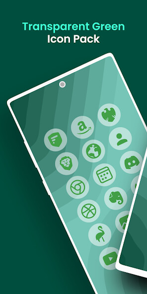 Run android online APK Transparent Green - Icon Pack from MyAndroid or emulate Transparent Green - Icon Pack using MyAndroid