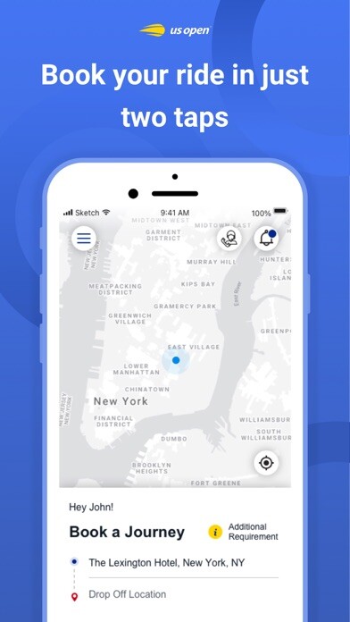 Emulate iPhone app Transportation - 2022 US Open using MyAndroid