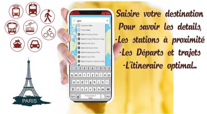 Emulate Android APK Transporter - RATP SNCF, RER, Metro, Train Route