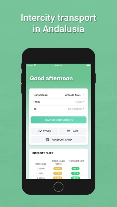Emulate iPhone app Transportes Andalucía PRO using MyAndroid