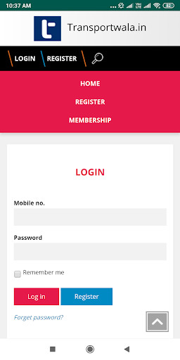 Run android online APK Transportwala from MyAndroid or emulate Transportwala using MyAndroid