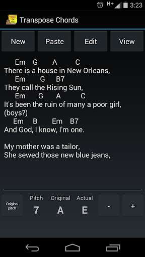 Emulate Android APK Transpose Chords Emulate Android APK Transpose Chords