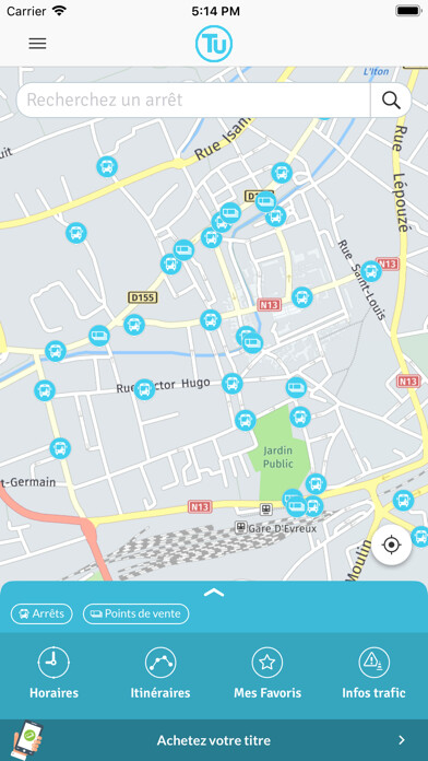 Emulate iPhone app Transurbain using MyAndroid Emulate iPhone app Transurbain using MyAndroid