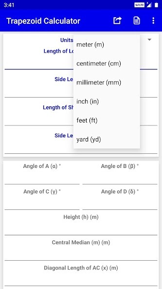 Run android online APK Trapezoid Calculator from MyAndroid or emulate Trapezoid Calculator using MyAndroid Run android online APK Trapezoid Calculator from MyAndroid or emulate Trapezoid Calculator using MyAndroid