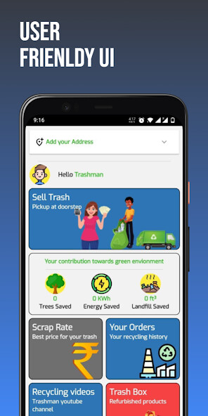Run android online APK Trashman from MyAndroid or emulate Trashman using MyAndroid