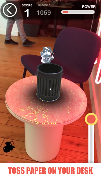 Emulate iPhone app Trash Toss AR using MyAndroid Emulate iPhone app Trash Toss AR using MyAndroid