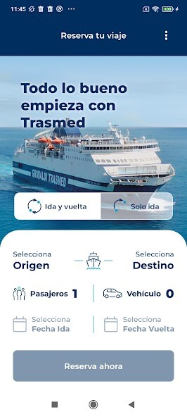 Run android online APK Trasmed: Reserva tu ferry from MyAndroid or emulate Trasmed: Reserva tu ferry using MyAndroid