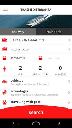 Run android online APK TrasmeFerry - Trasmediterranea from MyAndroid or emulate TrasmeFerry - Trasmediterranea using MyAndroid